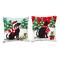 Glitzhome® Hooked Christmas Dog & Cat Throw Pillow Set